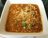 A picture of step 6 of My Italian inspired Sausage Pasta Soup.