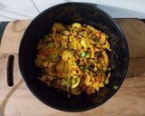 A picture of step 4 of Turmeric Sabji.