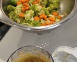 Foto del paso 3 de la receta: Cuscús Vegetal de Brócoli y Zanahoria con Huevo Mollet, Emulsión de Yogur y Compota de Cerezas