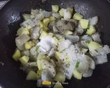 A picture of step 4 of Falhari Sweet Potato And Potato Sabji.