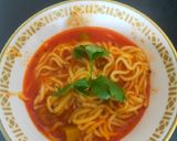 A picture of step 6 of Tangy tomato noodles.
