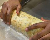 A picture of step 10 of Scalloped Potato Roll.