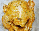 صورة لخطوة 2 من وصفة دجاجة مبخرة و محمرة و محشية شعرية 🍗👌