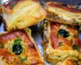 صورة لخطوة 2 من وصفة كوكا بالعجينة المورقة بحشو لذيذة😋