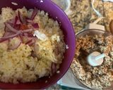 A picture of step 1 of Fried Chicken Rice.