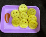 A picture of step 1 of Potato smileys.