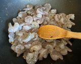 A picture of step 7 of Garlic Noodles with Shrimp.