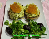 Foto del paso 6 de la receta: Tostas con aguacate, queso y mermelada de naranja