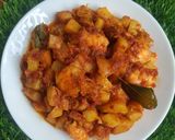 Foto langkah ke 4 dari resep Balado Kentang Udang.