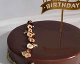Une image de l'étape 17 de Entremet chocolat noisette.