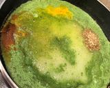 A picture of step 7 of Coconut rice with Dhaniya Aloo.