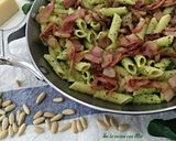Foto del paso 6 de la receta Macarrones al pesto con bacon