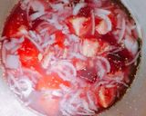 A picture of step 1 of Paneer velvet gravy.