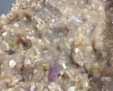 A picture of step 2 of Seekh kebabs.