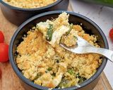 Une image de l'étape 5 de Crumble de courgettes chèvre.