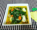 Foto del paso 13 de la receta: Sopa de judía plana con costillas de cerdo y acelga