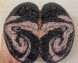 Foto langkah ke 23 dari resep Charcoal Ubi Ungu Sourdough Bread.