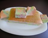 Foto langkah ke 9 dari resep Ogura Rainbow Cake.