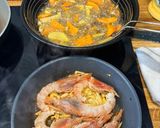 Foto del paso 2 de la receta: Gambones al ajillo con huevo, trufa y patatas