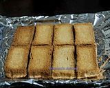 A picture of step 1 of Instant Suji toast pudding.