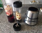 Foto del paso 2 de la receta: Batido plátano manzana y arándanos