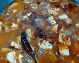A picture of step 7 of Shahi Paneer.