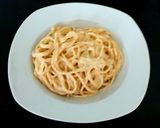 A picture of step 4 of My Spaghetti with Cheese + Onion Sauce.