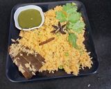 A picture of step 5 of Onion pulao Sindhi Special Bhughal Rice.