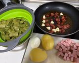 Foto del paso 4 de la receta Judías verdes rehogadas con encuentros