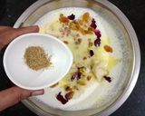 A picture of step 4 of Shahi Banana Raita.