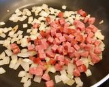 Hình bước làm 2 của món Mì Ý Sốt Kem Phô Mai