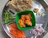 A picture of step 1 of Chicken noodles.