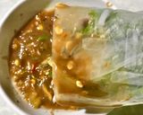 Hình bước làm 3 của món Bò nhúng dấm cuốn bánh tráng