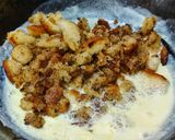 A picture of step 4 of Double ka meetha.