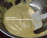 A picture of step 5 of Vanilla Muffins with Strawberry Cream Cheese Sauce.