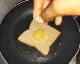 A picture of step 5 of Egg in a nest sandwich.