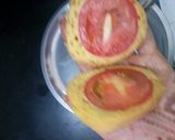 A picture of step 6 of Tomato Bhajia Katoori Chaat.