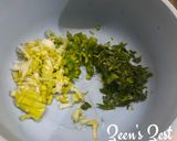 A picture of step 2 of Maash and Methi Bhajiye.