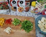 A picture of step 1 of Gobhi Manchurian Chinese style.