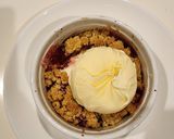 รูปขั้นตอนการทำที่ 7 ของ ราสเบอรี่ครัมเบิ้ล Raspberry Crumble