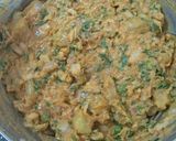 A picture of step 3 of Phodshi Kolambi Chi Bhaji (Grassy Leafy Veg And Shrimp Fritters).