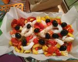 Foto del passaggio 2 della ricetta Anelli di totano ai peperoni e olive