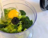 A picture of step 2 of Broccoli Patties with Avocado and Feta Sauce (Healthy Version).