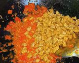 Foto langkah ke 4 dari resep Tumis Tempe Tauge Sambal Balado Pedas.