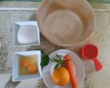 Foto del paso 1 de la receta: Torta licuada de zanahoria y naranja 🍊🥕