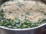 Arroz blanco con cilantro