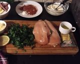 Foto del paso 1 de la receta: Suprema rellena de espinaca y queso, revuelto de verdeo