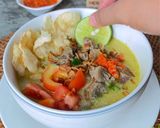 Foto langkah ke 8 dari resep Soto Betawi with Saffron.