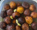 A picture of step 4 of Gulab Jamun.