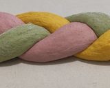 A picture of step 7 of Rainbow Braided Bread.